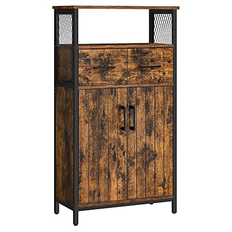 VASAGLE Industrial Style Storage Cabinet Cover