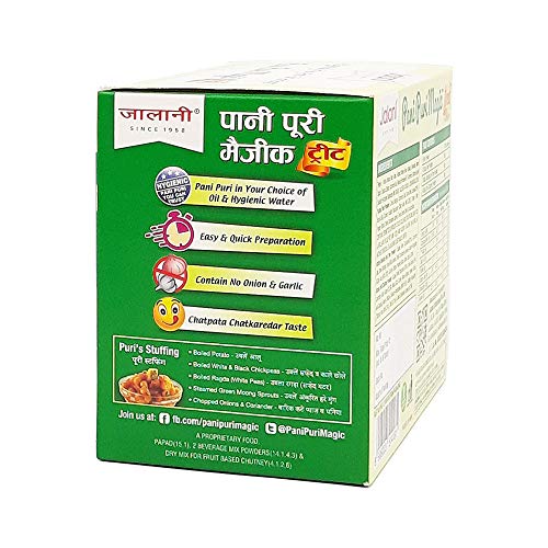 Image of Jalaani Pani Puri Magic Treat | Hygienically Enjoy Pani Puri at Home | India's favourite Street Chat | A++ Grade, 220g (10 Pcs)