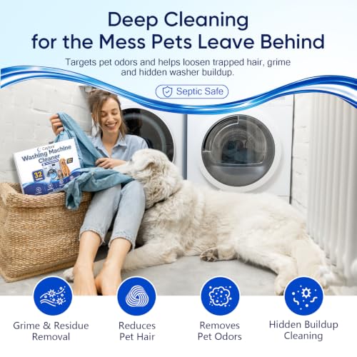 Enzyme Washing Machine Cleaner Tablets for Pet Owners, 32 Count - Image 3