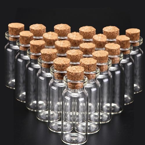 PATIKIL Glasfläschchen 4er Set - 30ml Mit Schraubverschluss