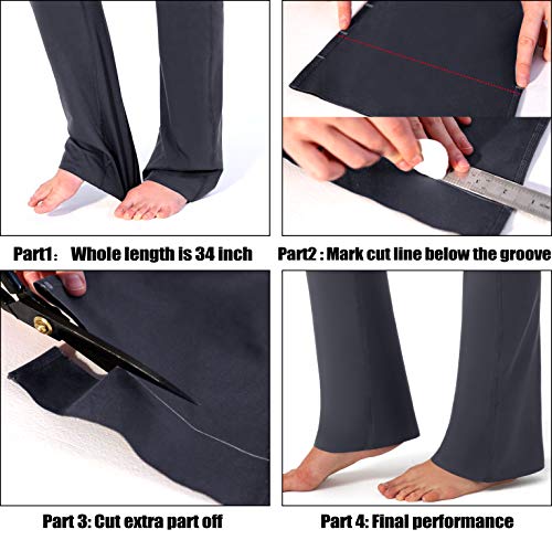 G Gradual Women's Pants With 4 Pockets High Waist Work Pants Bootcut Yoga Pants For Women (White, Medium) #TOP1