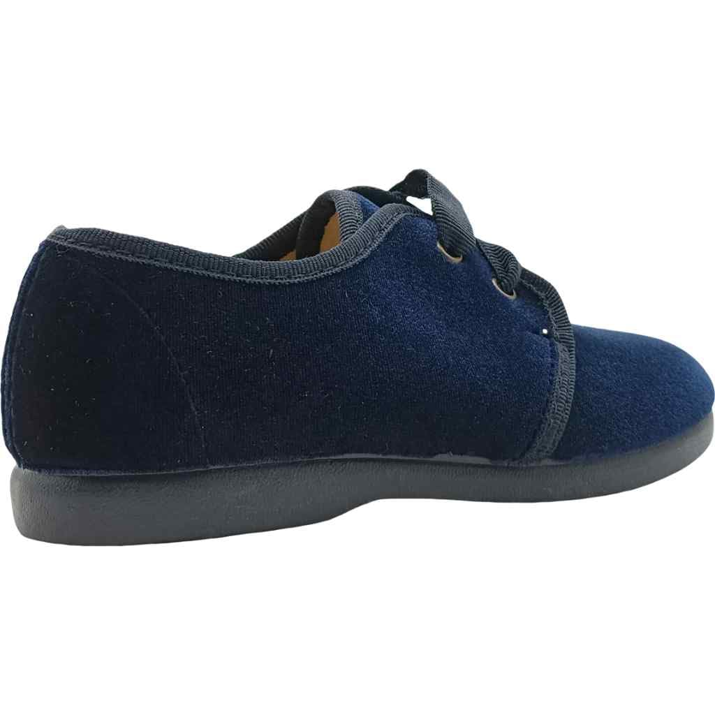 DE PABLOS - 1133-03 - Zapato Blucher para Niño Terciopelo Textil Marino - 19