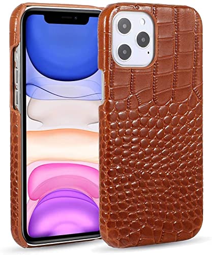 Protection antichoc iPhone 12 Mini housse cuir marron anti-rayures
