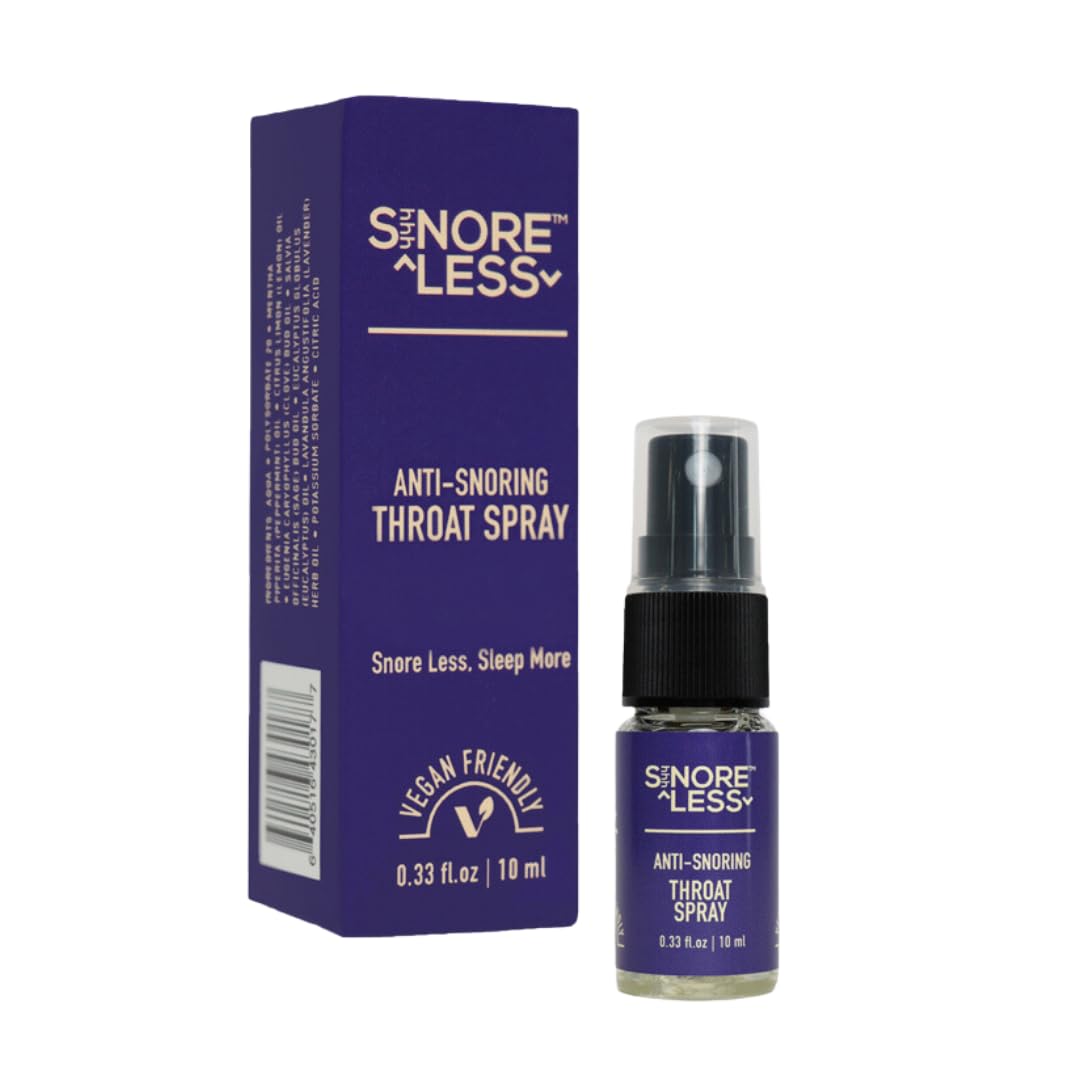 Shhhnoreless Anti Snoring Throat Spray - Snoring Aids for Men and Women, Anti Snore Solution to Stop Snoring, Snoring Relief Remedy for Better Sleep - 1 Pack