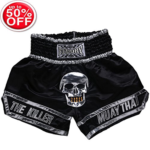 FLUORY Muay Thai Fight Shorts,MMA Shorts Clothing Training Cage Fighting Grappling Martial Arts Kickboxing Shorts Clothing