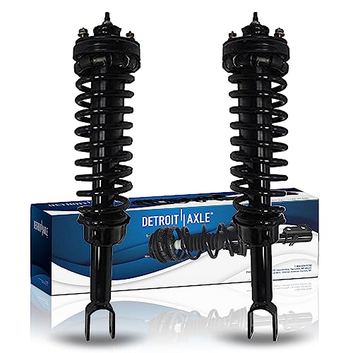 Image of Detroit Axle - 2 Rear Ready Struts for 1996-2000 Honda Civic 1997-2000 EL, Complete Struts & Coil Spring Assembly 1998 1999 Replacement Quick Install Ready Struts Shocks
