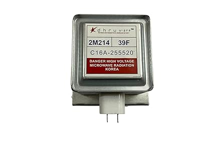DHRUV-PRO Magnetron 2M-214 - Compatible/Replaceable for LG/GODJREJ and Other Microwave Ovens of Same Size and Specification (Silver)