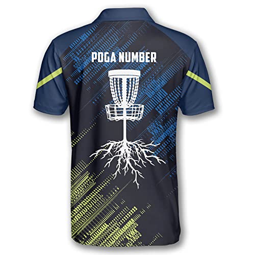 Primesty Personalized Disc Golf Polo Shirts For Men, Short-Sleeve Custom Name Disc Golf Jerseys For Men, Size S-5Xl #TOP2