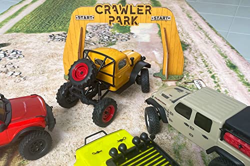 Crawler Park START/FINISH ARCH 1/24 RC CIRCUIT, Yellow - Image 2