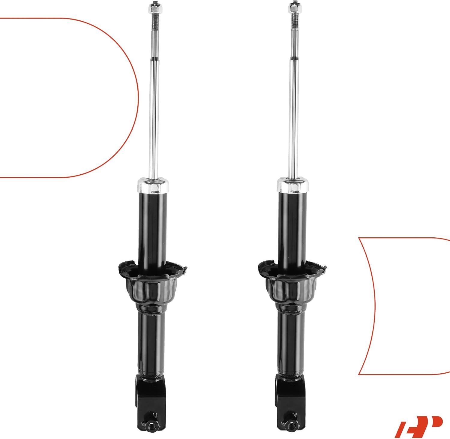 A-Premium Rear Shock Absorber Compatible with Honda Civic 1989-1995, Civic del Sol 1993-1997, CRX 1989-1991 & Acura Integra 1994-2001, Driver and Passenger Side