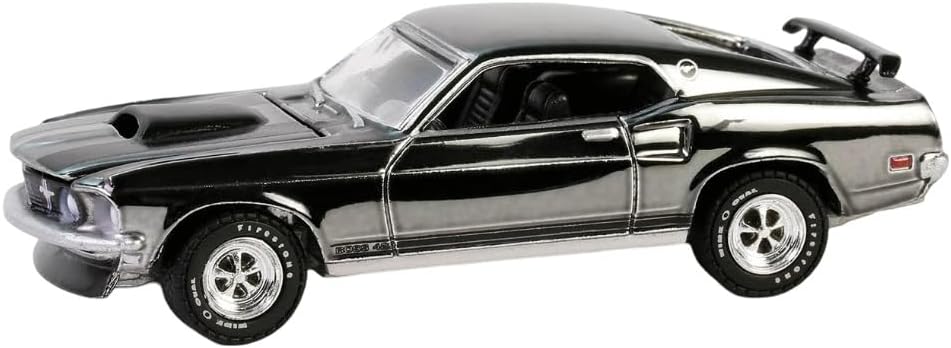 Greenlight Collectibles 1:64 Scale 30557-1:64 John Wick 1969 Mustang BOSS 429 - Silver Chrome Edition