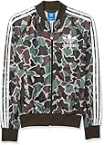 adidas Originals Men's Superstar Track Jacket, Black/Grey Camo, X-Large