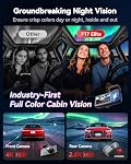 REDTIGER F17 Elite 4K Dash Cam 3 Channel, STARVIS 2 IMX678 & IMX675, 128GB Card, Full Night Color, 4K+2.5K+1080P Front and Rear Inside, Voice Control, 5GHz WiFi-30MB/s Download, GPS, HDR, Parking Mode