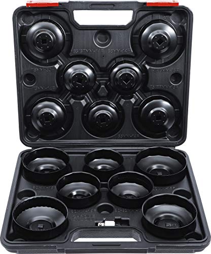 BGS Diy 91036 | Jeu de douilles à filtres (cloches) à huile | 10 mm (3/8') | 14 pièces