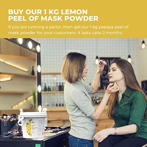 Image of Vcare Jelly Lemon Peel Off Mask For Facials Skincare |Face Mask Powder 1Kgs - Facial Skin Care Product for Women Smoothing, Moisturizing, Cleansing and Refreshing|Suits All Skin Types