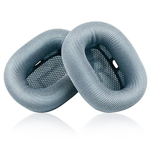 Jecobb Replacement Earpads For Apple Airpods Max Headphones With Mesh Fabric & Memory Foam Ear Cushions (Sky Blue) #TOP6