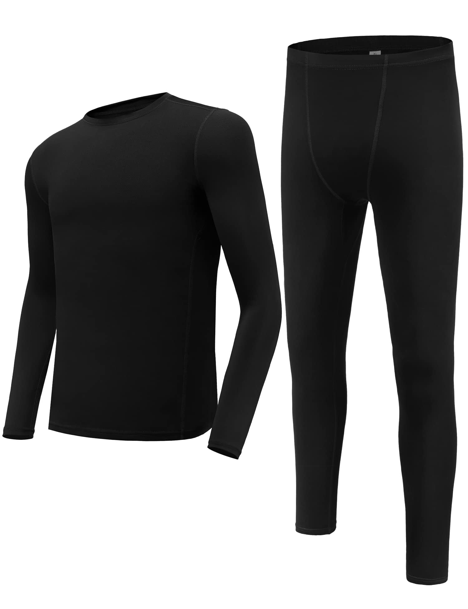 Conjunto de ropa interior de compresión de manga larga para niños, camiseta térmica