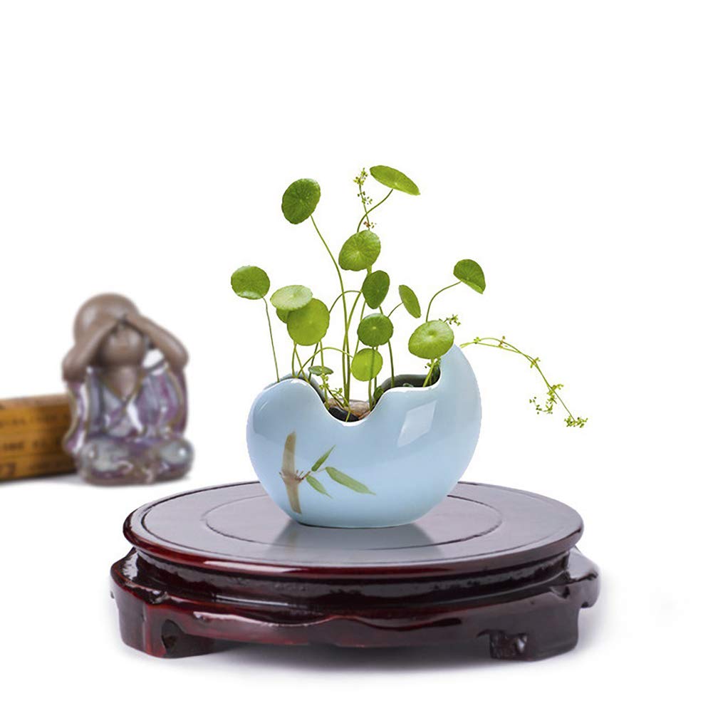 Brauner Holzsockel im orientalischen Stil, runder Furniersockel für Vase, Lampe, Teekanne, nicht drehbar, stabil, Heimdekoration, Präsentationsständer (22,1 cm B x 3,3 cm H)