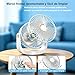 Imagen de FGHB Ventilador de mesa con luz,Ventilador USB