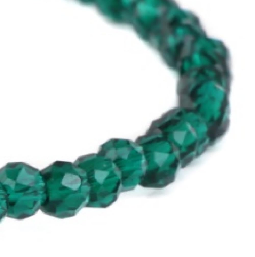 3 mm facettiert natürliche Emerald Steinheilung Kristallarmband für Frauen, quadratische Form Chakra Edelsteinarmband Verstellbarer Yoga Charme Schmuck für Männer Schmuck