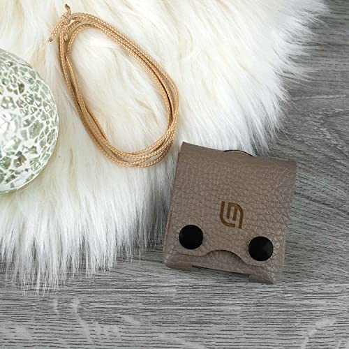 lemala Premium Protective Case Made of Faux Leather, Suitable for HEALY (Beige)