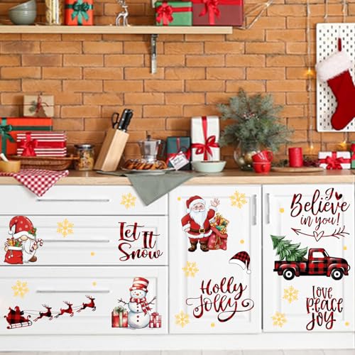 Vinilos decorativos navideños Santa Claus 35x12 in miniatura 5