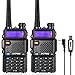 Produktbild BAOFENG GT-5R Walkie Talkie 2pcs, Dual Band Funkgerät für UHF VHF 144-146/430-440MHz, große Reichweite mit Speicher für 128 Kanäle, 1800 mAh Akku, Kopfhörer für Erwachsene, Wird von Chirp unterstützt