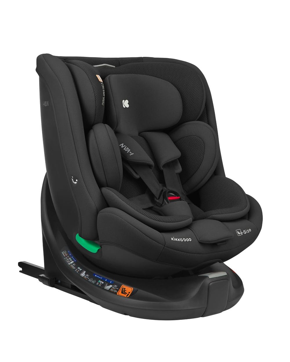 Kikka boo, seggiolino auto i-Van i-Size (40-150 cm) Isofix Gruppo 0+/1/2/3, colorazione:nero