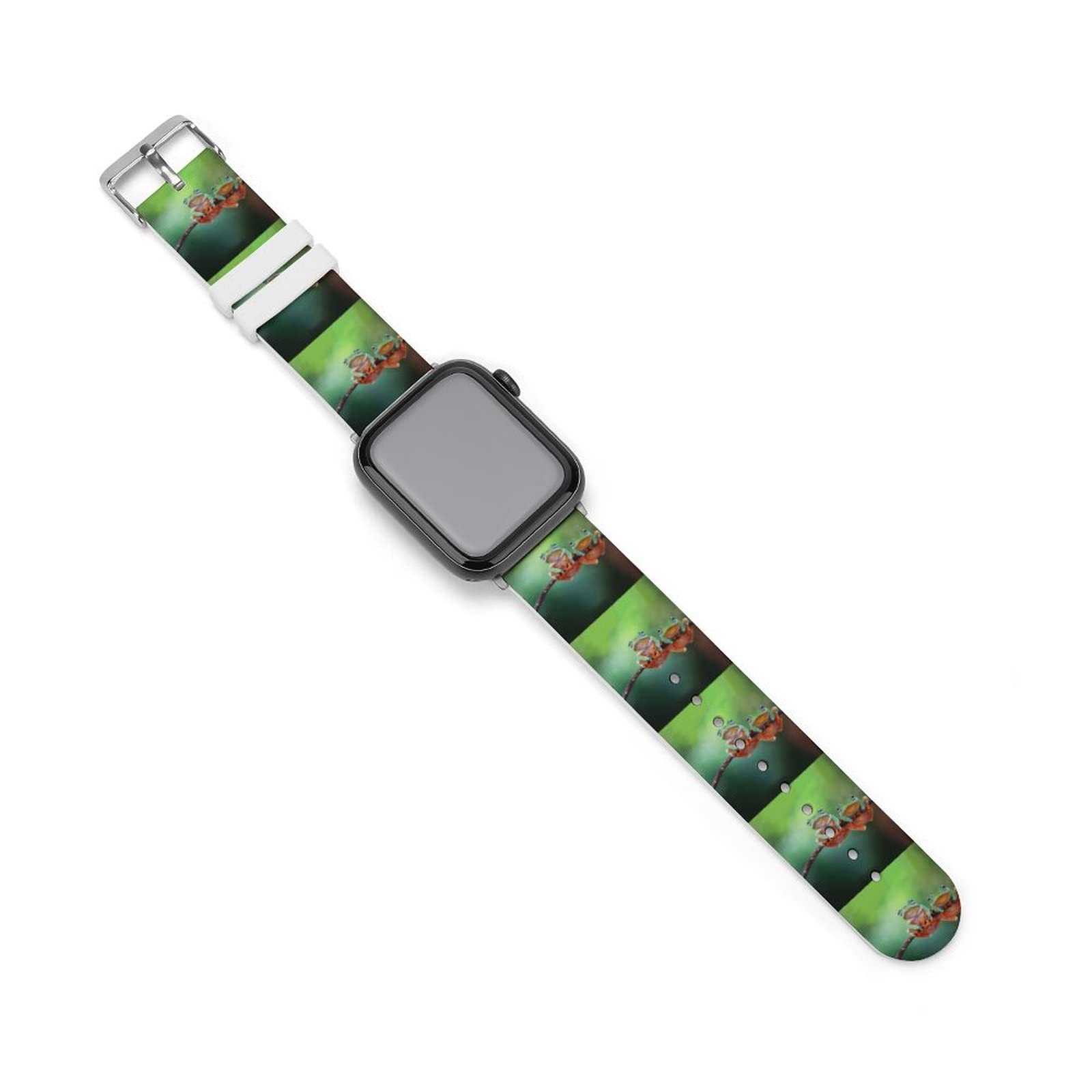 Tree Frog, Flying Frog Silicone Watch Bands Soft Replacement Straps for Women Men