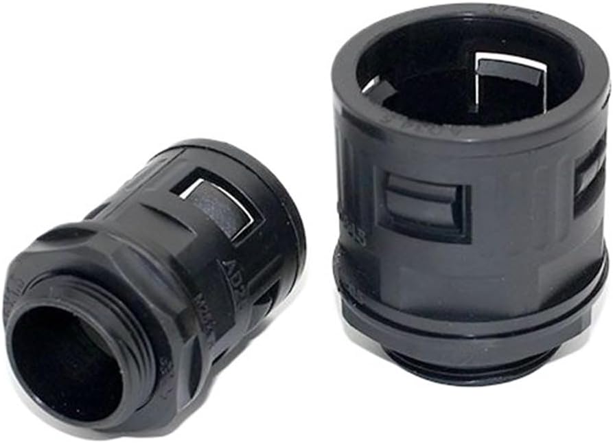 Cable Gland AD42.5 Plastic Flexible Straight Nylon Cable Duct Gland PG36 M40 M42 M48 Direct Plug-in Hose Connector Conduit Adaptor(AD34.5-PG29-5PCS)