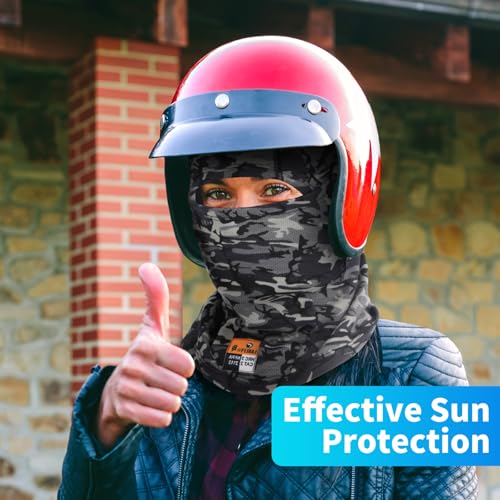 Image of FR Balaclava Summer Face Mask Fireproof for Welding Racing UV Resistant Comfortable All Day Wear Safety Head Cover