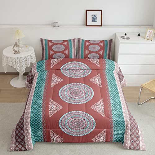 Medallion Duvet Insert King,Boho Floral Bedding Set Paisley Mandala Comforter Set,Geometry Aztec Mexican Style Bed Quilt Ethnic Tribe Exotic Striped European Style Bohemian Decor Taupe Burnt Sienna Medallion Duvet Insert King,Boho Floral Bedding Set Paisley Mandala Comforter Set,Geometry Aztec Mexican Style Bed Quilt Ethnic Tribe Exotic Striped European Style Bohemian Decor Taupe Burnt Sienna