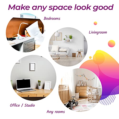 Rainbow Lava Lamp Volcan With Liquid Wax And Black Base 16 Inch Tri-Colored Decorative Table Lamp For Any Area Of Your Home (Bulb And Extra Bulb #TOP7