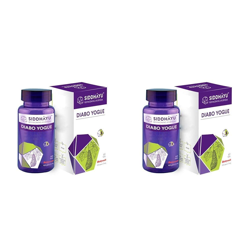 Siddhayu Diabo Yogue | Diabetes Supplement | 60 Tablets X 1 (Pack of 2) (B0D6YKR168) Amazon Price History, Amazon Price Tracker