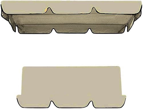 Toldo impermeable oscilante, toldo de repuesto para asiento de columpio de jardín, toldo de tela Oxford de doble columpio, cubierta de asiento de