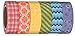 Evermae Design Co. -- Rainbow Prism Premium Japanese Washi Tape, Set of 6 for Scrapbooking, Crafts, and DIY Projects