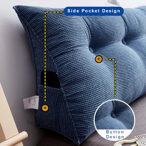 Grand coussin de lecture triangulaire dossier lit de repos support lombaire lavable