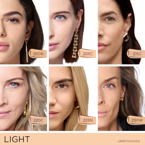 Image of Lancome Teint Idole Ultra Wear Natural Matte Foundation- Longwear, Medium-Full Coverage, Natural Finish, Waterproof & Hydrating - 215C (Light Skin with Cool /Pinky Undertones), 1 Fl Oz