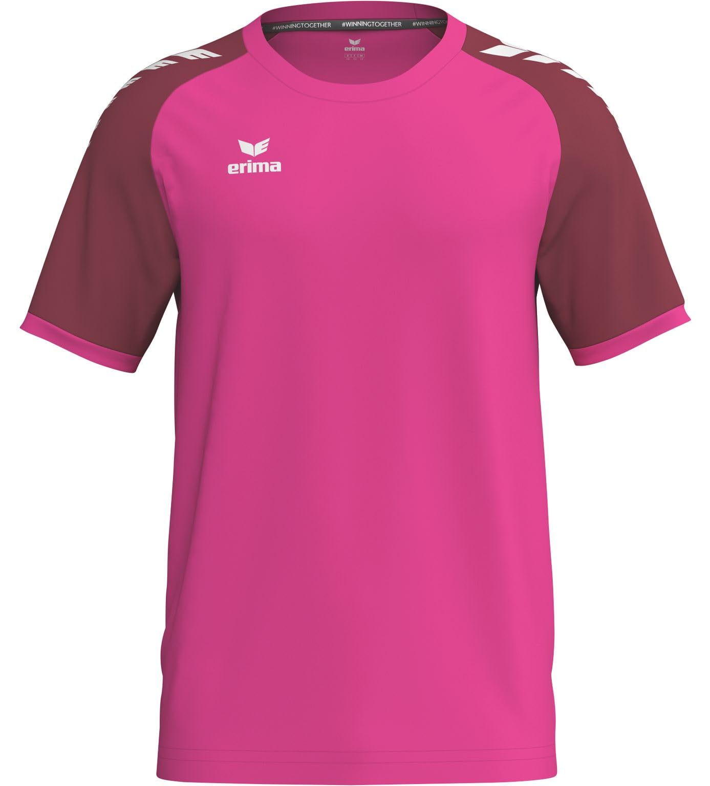 Erima Men's Wings Jersey (3132609) Pink Glo/Bordeaux, 3XL