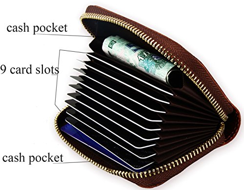 Genuine Leather Wallet for Men Short Slim Front Pocket RFID Auto Pop up Travel Thin Card Holder (Green)4