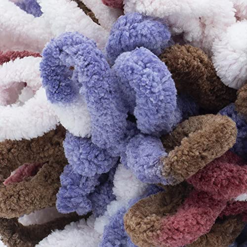 Image of Lion Brand Yarn Off the Hook Yarn, Bulky No-Needle Craft Yarn for Crocheting, Hand-Knitting, 1-Pack, Layer Cake