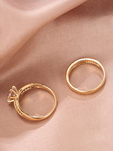 Cubic Zirconia Eternity Band Ring Delicate Jewelry for Women Wedding Engagement Party Gift2