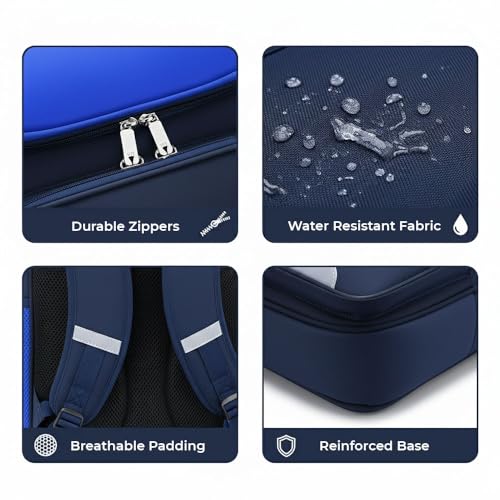 Image of Kids School Bag for Boys Girls 6-10 Years, Bear Graphic Flap Backpack, Lightweight Waterproof School Bag with Large Capacity, Padded Straps, Durable Backpack for School