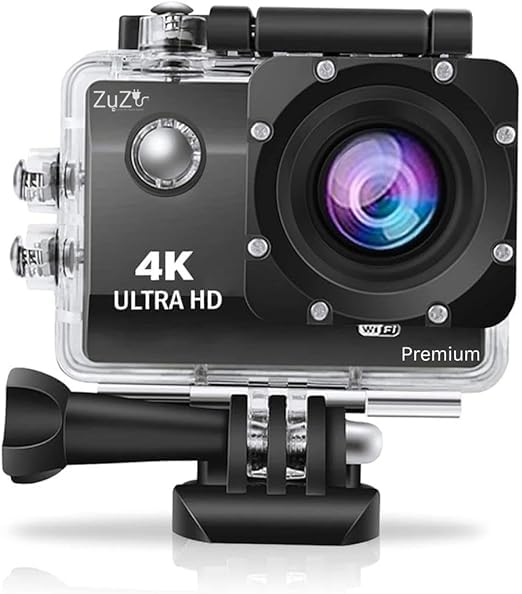 Zuzu May 2026 Updated 4k 1080p Sports Action Camera Motorcycle Helmet Bicycle Underwater Camera for Phone Slow Motion Diving-picture-15