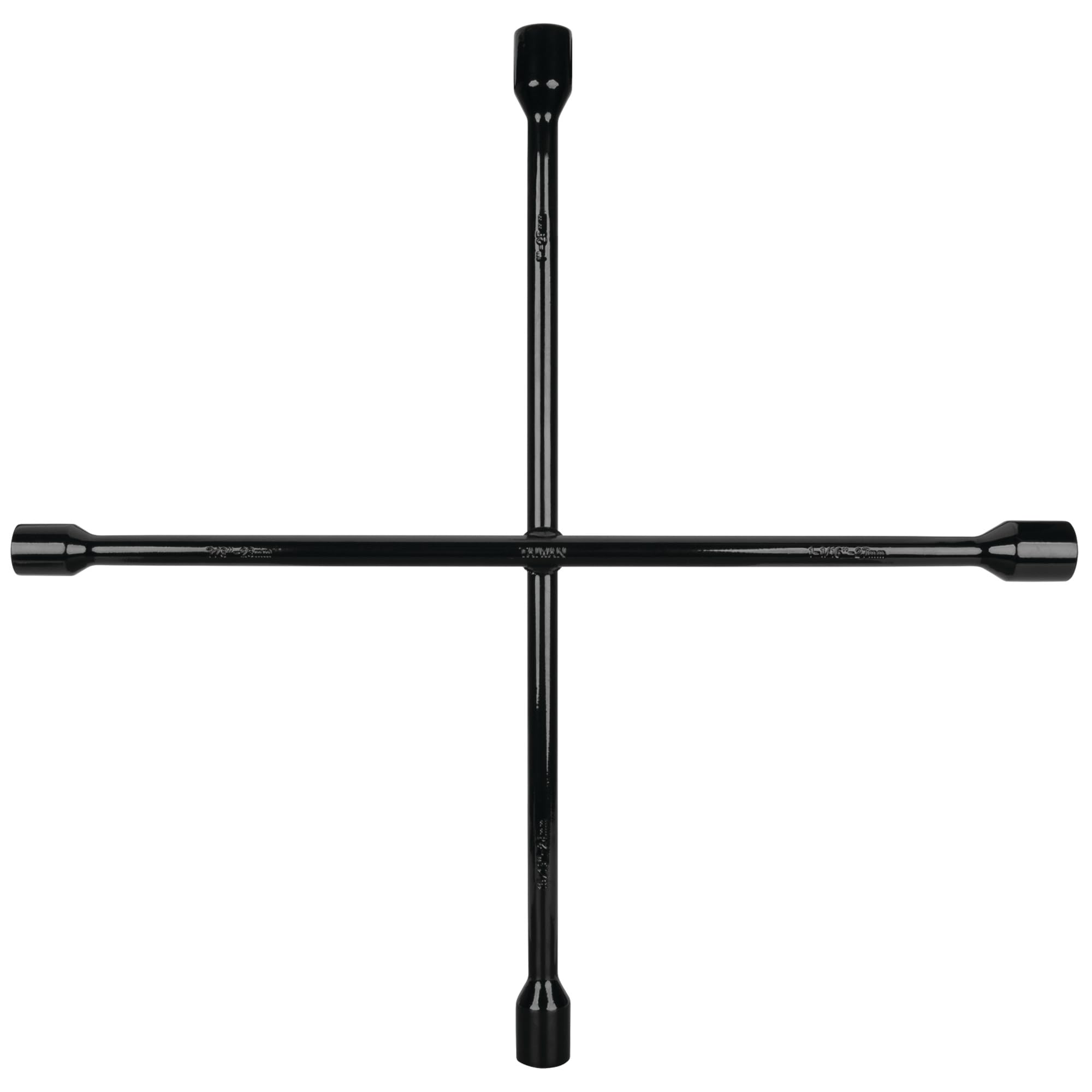 Performance Tool W11 Black 25-Inch Truck SAE/Metric 4-Way Cross Lug Wrench