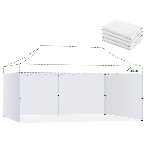 Acepic 10x20ft Canopy Walls with Zipper for Pop up Canopy