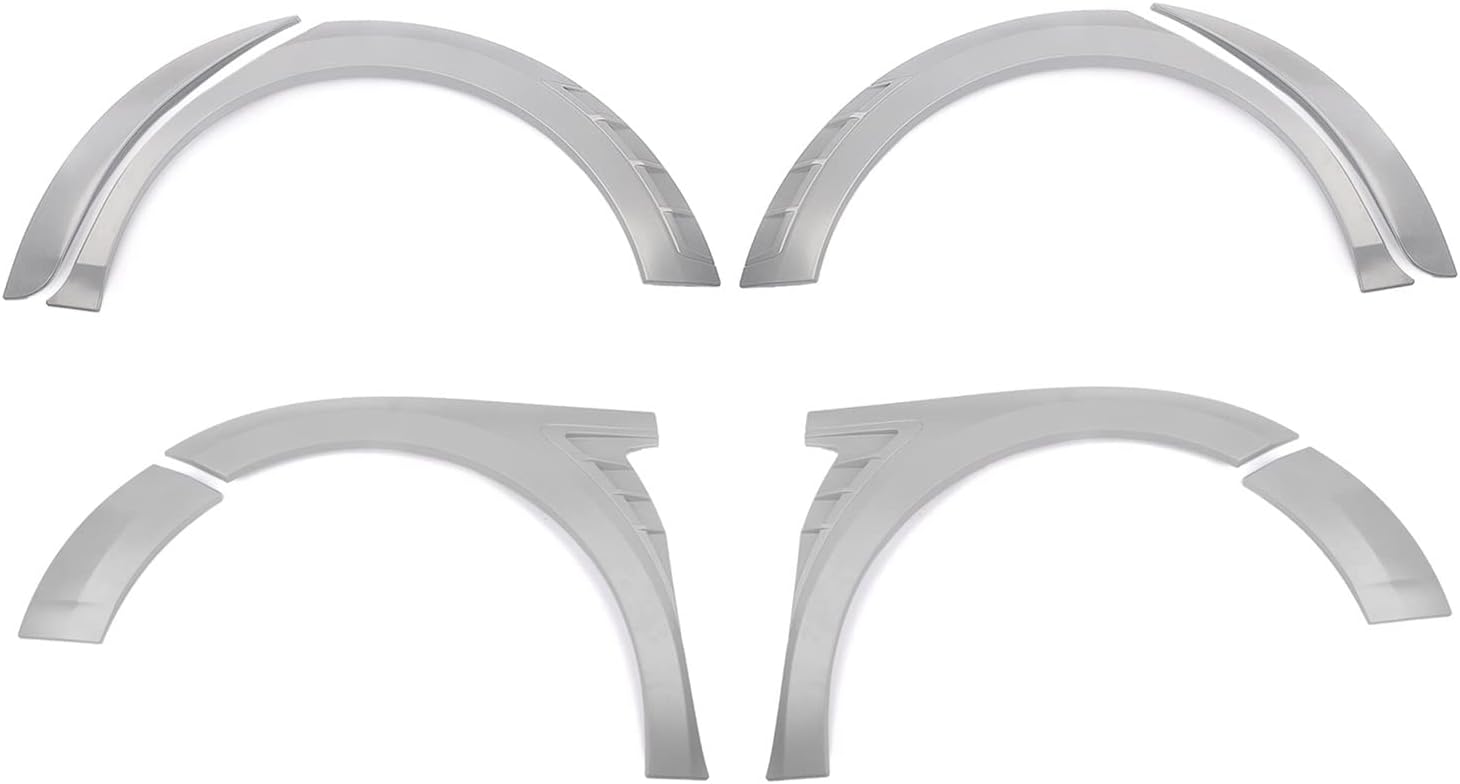 Car Wheel Fender Flares Brow Cover Wide Arch Trim Guard Mudguards Auto Part Compatible for Toyota SE XSE Sport Model 2018-2022 (Color : Unpainted)