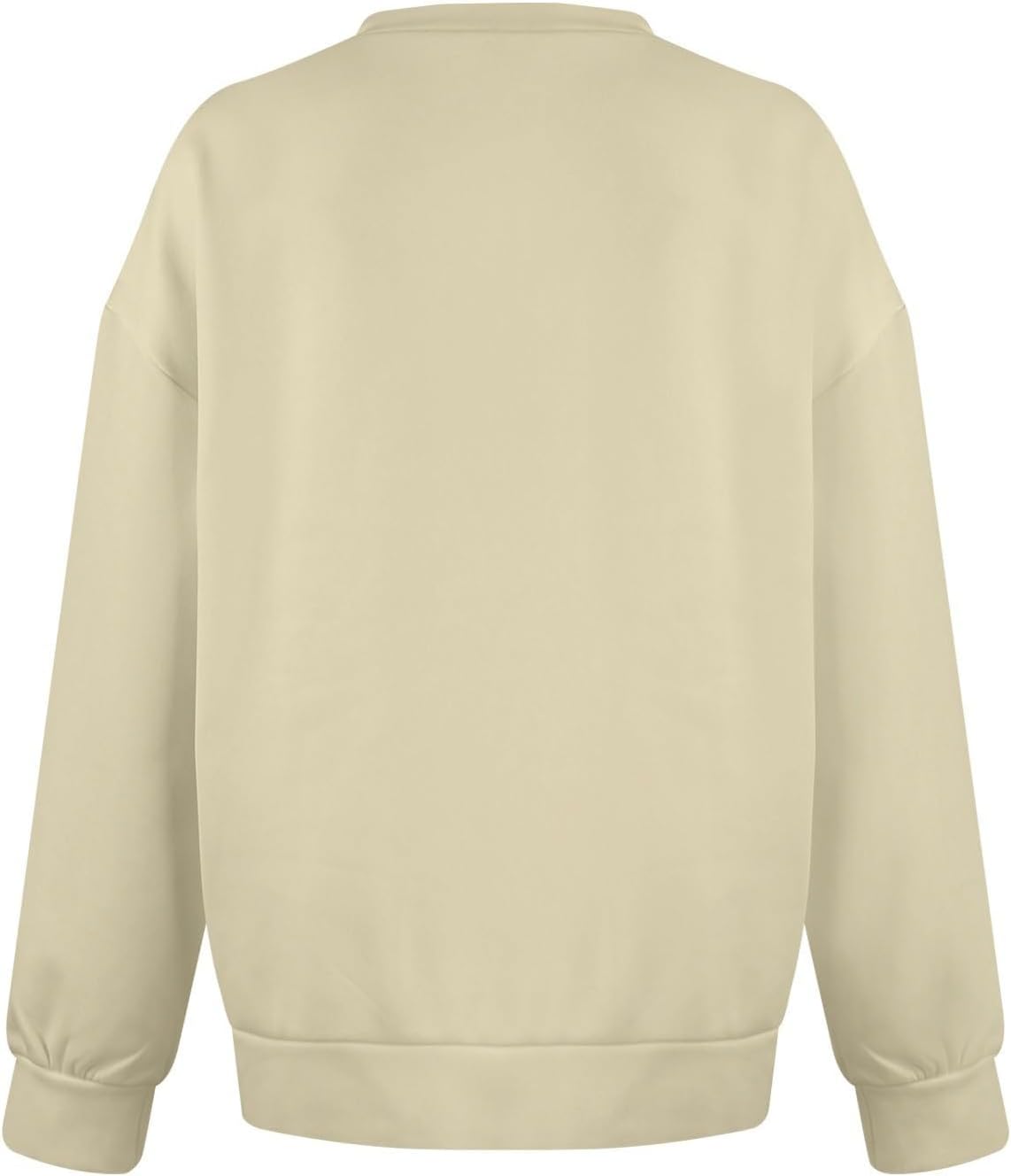 V Neck Sweatshirt Women Pocket No Hood Oversized Pullover Casual Soft Long Sleeve Tops Fall Outfits With Pockets - Image 4