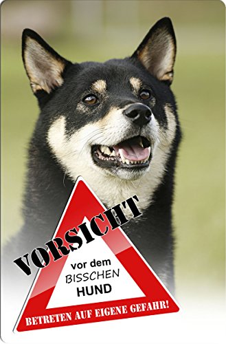 Preisvergleich Produktbild +++ SHIBA INU - Metall WARNSCHILD Schild Hundeschild Sign - SBA 08 T3
