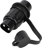 Vista 1 de Conector de remolque de 3 pines, enchufe adaptador de cableado de plástico para luces de remolque (caravana, barco), resistente al agua, fácil
